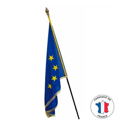 Drapeau Européen intérieur sur hampe classique
