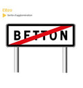 EB20 - Panneau Sortie d'Agglomération