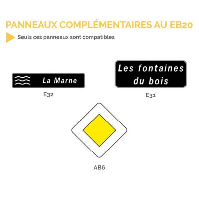EB20 - Panneau Sortie d'Agglomération