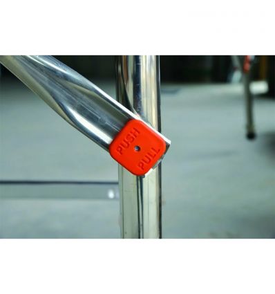 Echafaudage en aluminium roulant de 3,80 à 6,80 m de hauteur de travail
