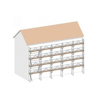 Echafaudage facadier fixe