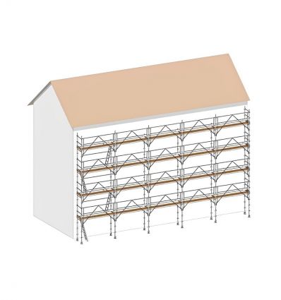 Echafaudage facadier fixe