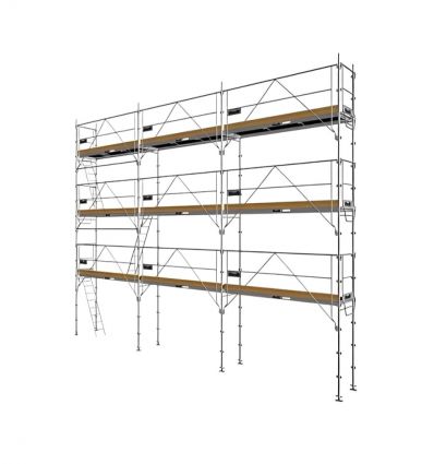 Echafaudage facadier transformable