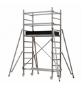 Échafaudage économique roulant en aluminium - Hauteur de travail de 3,90 à 6,90m