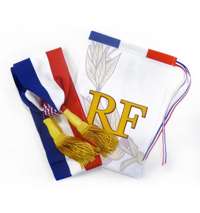 Écharpe tricolore pour maire ou adjoint