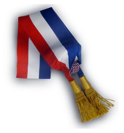 Écharpe tricolore pour maire ou adjoint