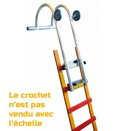 Échelle de toit en bois