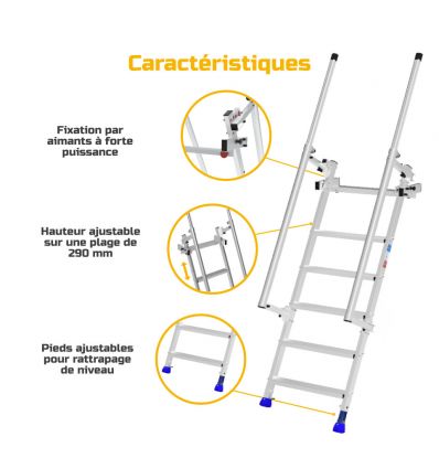 Echelle pour camion réglable