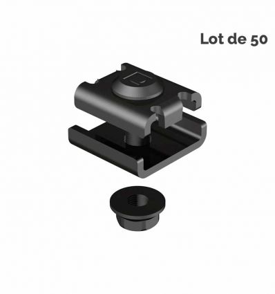 Éclisse chemin de câble fil - Lot de 50