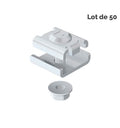 Éclisse chemin de câble fil - Lot de 50