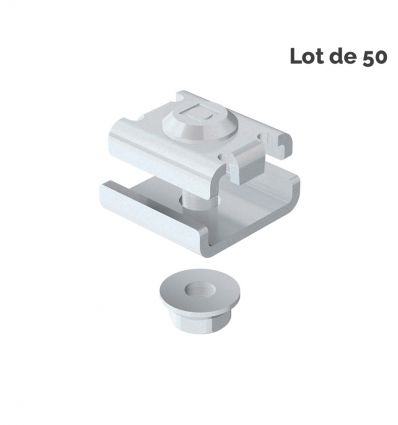 Éclisse chemin de câble fil - Lot de 50