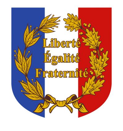 Écusson porte-drapeaux de façade