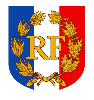 Écusson porte-drapeaux de façade