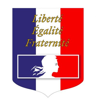 Écusson porte-drapeaux de façade