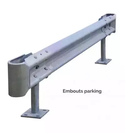 Embouts pour glissière métallique
