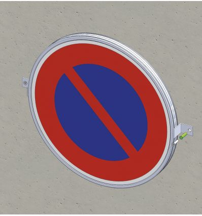 Équerre pour fixation murale de panneaux de signalisation