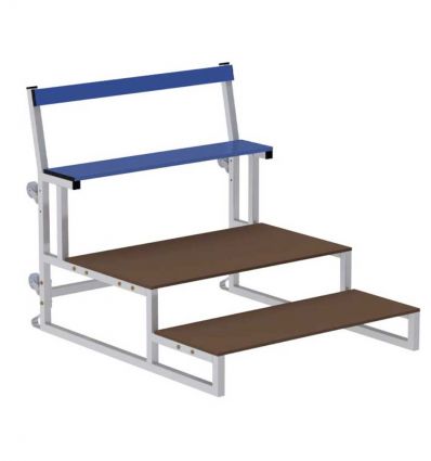 Escalier pour gradins en aluminium