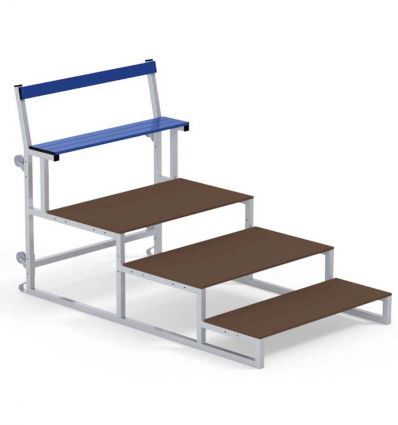 Escalier pour gradins en aluminium