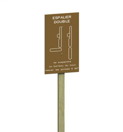 Espalier double en bois - Parcours de santé