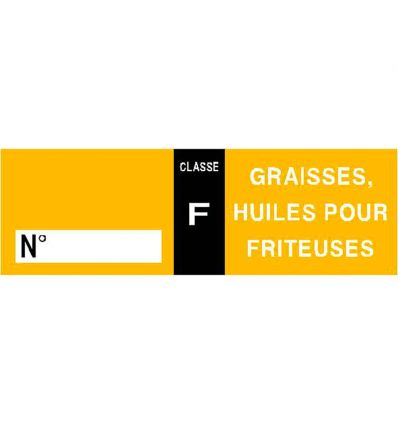 Étiquette Classe d'Extincteur