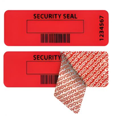 Étiquettes de sécurité avec transfert