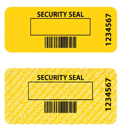 Étiquettes de sécurité sans transfert