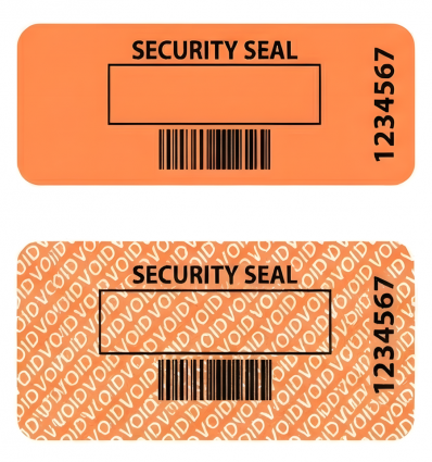 Étiquettes de sécurité sans transfert