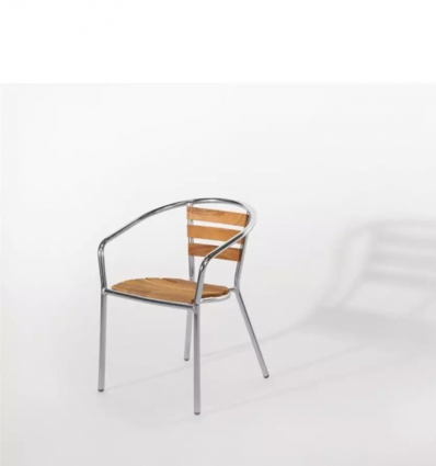 Fauteuil bistrot aluminium
