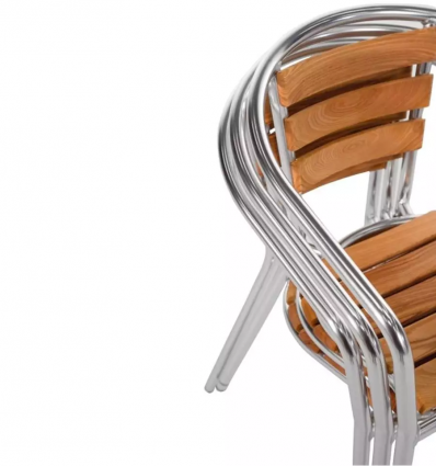 Fauteuil bistrot aluminium