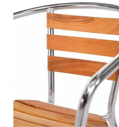 Fauteuil bistrot aluminium