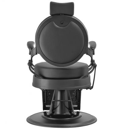 Fauteuil de Barbier en Simili Cuir Noir