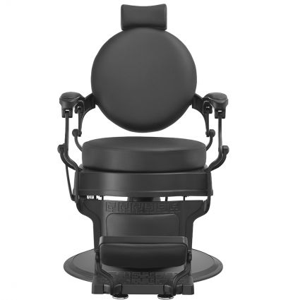 Fauteuil de Barbier en Simili Cuir Noir