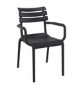 Fauteuil en polypropylène assise à lattes