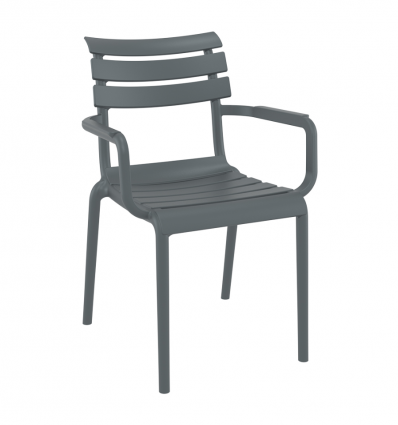 Fauteuil en polypropylène assise à lattes