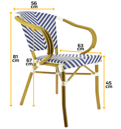 Fauteuil en textilène