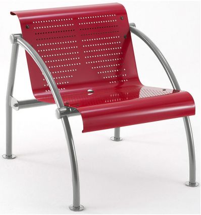 Fauteuil salle d'attente métal