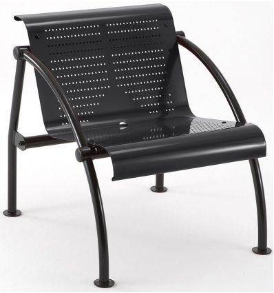 Fauteuil salle d'attente métal