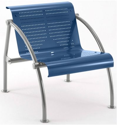 Fauteuil salle d'attente métal