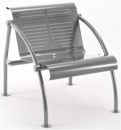 Fauteuil salle d'attente métal