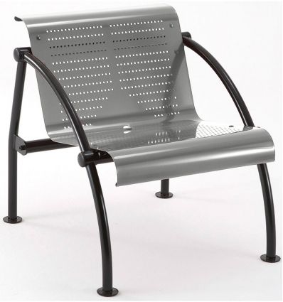 Fauteuil salle d'attente métal