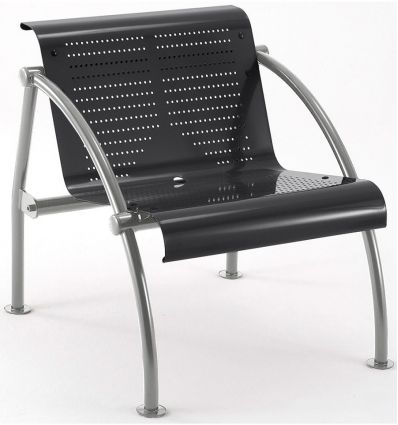 Fauteuil salle d'attente métal