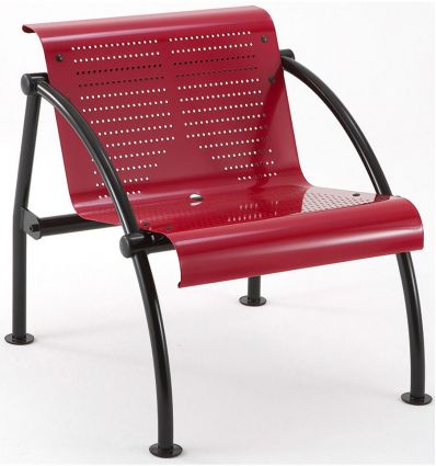 Fauteuil salle d'attente métal