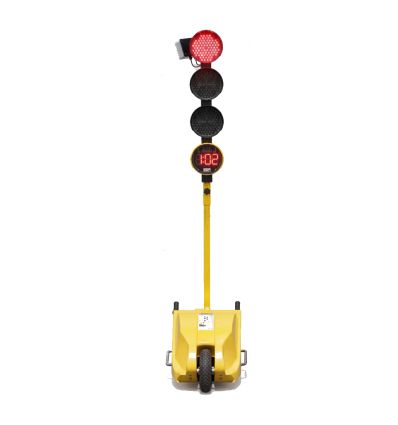 Feu de chantier avec radar