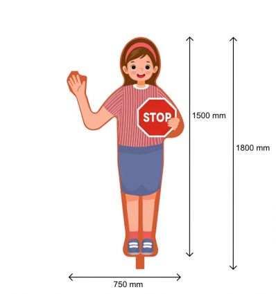 Figurine de signalisation Léo et Léa