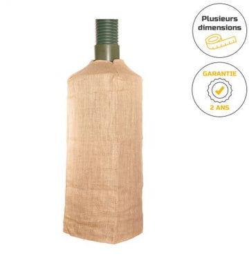 Filtre en toile de jute pour cheminée de ventilation