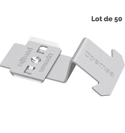 Fixation chemin de câble fil - Lot de 50