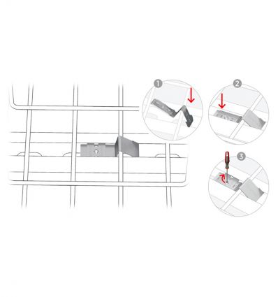 Fixation chemin de câble fil - Lot de 50