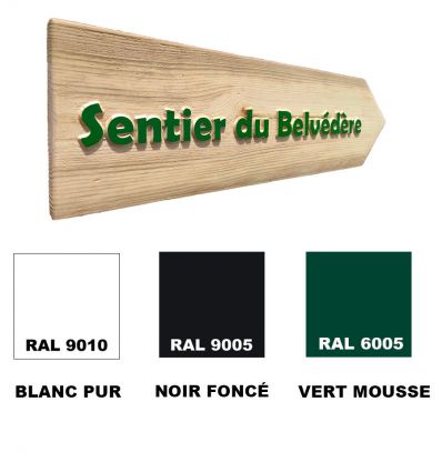 Flèche Signalétique Bois