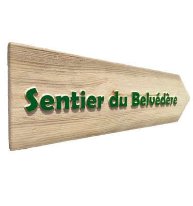 Flèche Signalétique Bois
