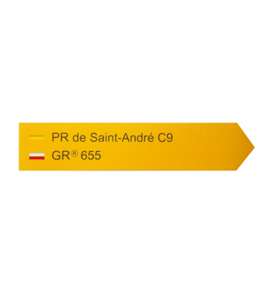Flèche signalétique personnalisable
